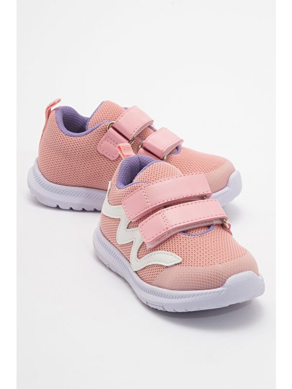 Unisex Çocuk Pembe Günlük Spor Ayakkabı - Görsel 3