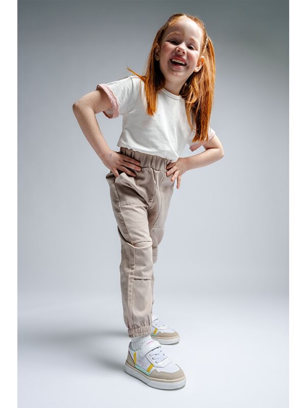 Kız Çocuk Bej Günlük Ayakkabı - Görsel 3