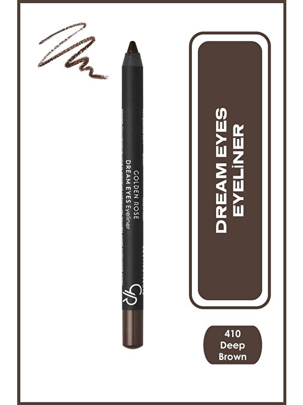 GOLDEN ROSE Dream Eyes Eyeliner No:410 Deep Brown - Göz Kalemi