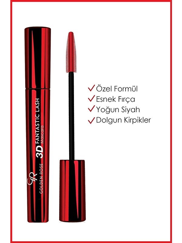 GOLDEN ROSE 3d Fantastic Lash Mascara Black - Hacim Veren Maskara