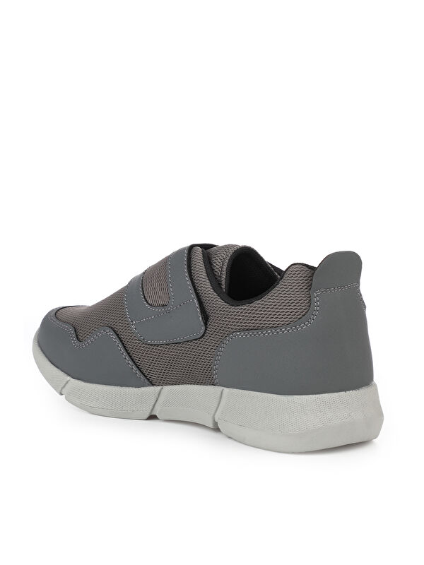 ACA I Erkek Cırt Cırtlı Koyu Gri Günlük Spor Ayakkabısı - Görsel 4