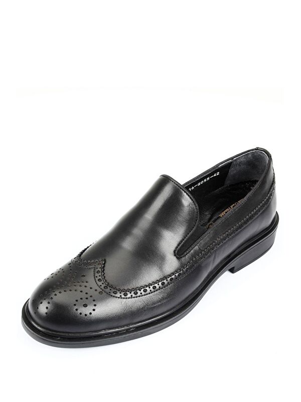 Hakiki Deri Yuvarlak Burun Günlük Erkek Ayakkabı 42055 - Görsel 8