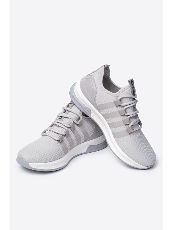 Yuvarlak Burunlu Bağcıklı Erkek Spor Ayakkabı - Görsel 4