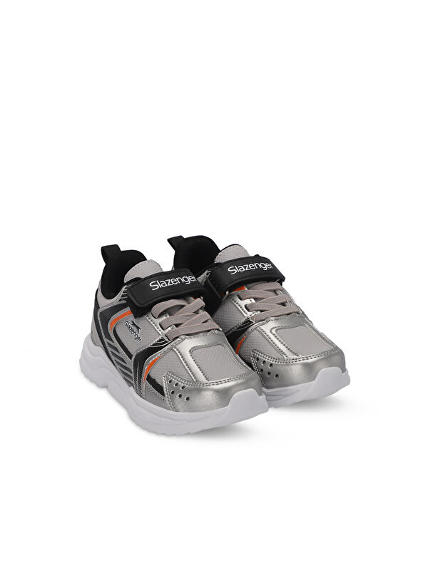 KENDALL Unisex Çocuk Cırt Cırtlı Gri / Siyah Günlük Spor Ayakkabısı - Görsel 3