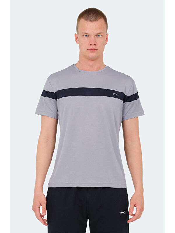 SLAZENGER Bisiklet Yaka Kısa Kollu Erkek Tişört