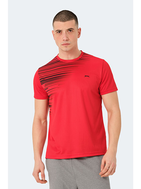SLAZENGER Erkek Tişört Kırmızı