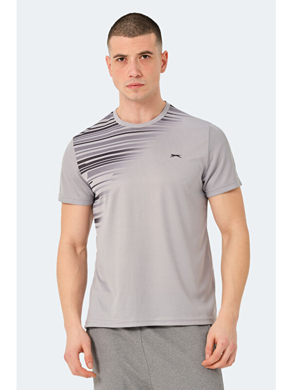 SLAZENGER Erkek Tişört Gri