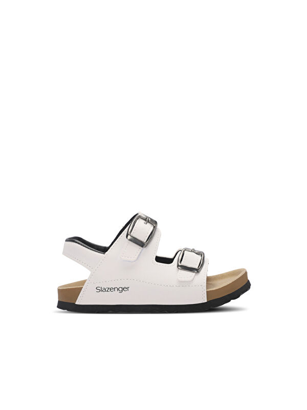 KOBBY Unisex Çocuk Beyaz Sandalet - Görsel 2
