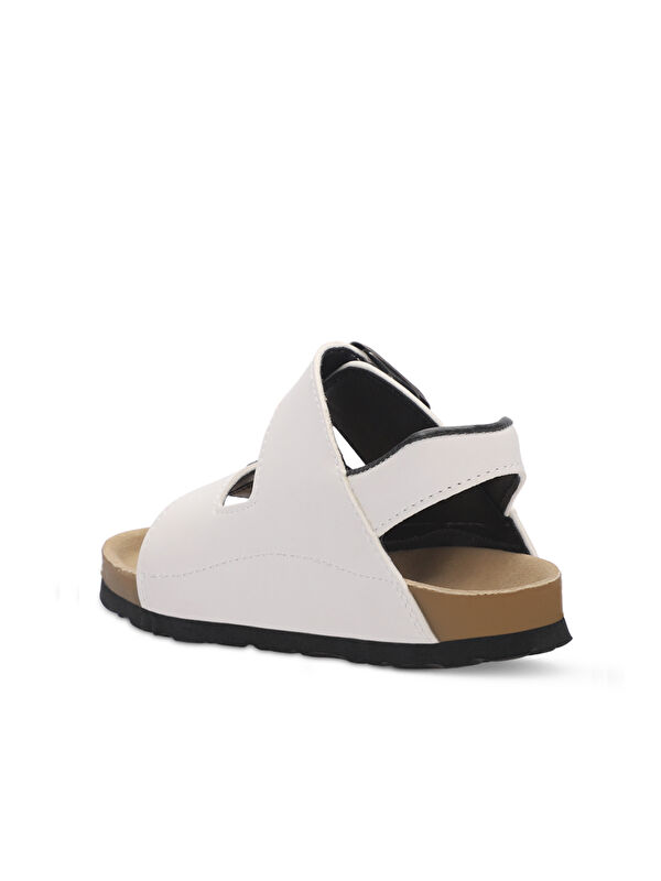 KOBBY Unisex Çocuk Beyaz Sandalet - Görsel 4
