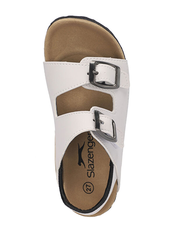 KOBBY Unisex Çocuk Beyaz Sandalet - Görsel 6