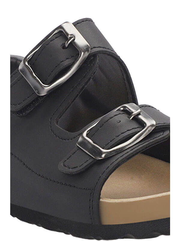 KOBBY Unisex Çocuk Siyah Sandalet - Görsel 5