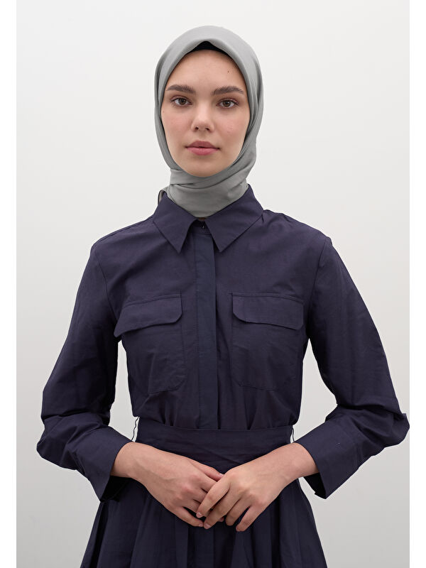 Fresh Scarfs Pamuk Viskon Eşarp Gümüş