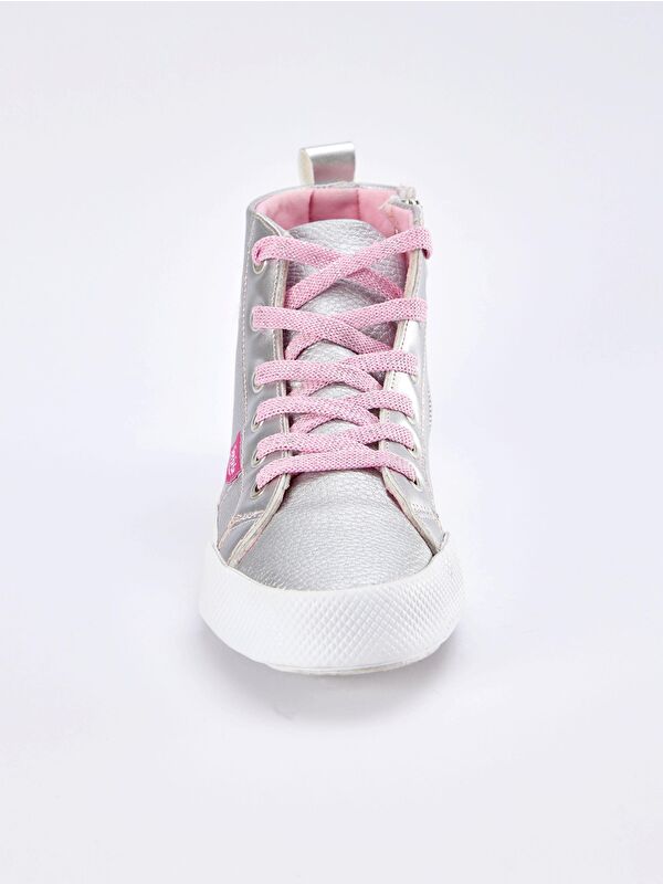 Kanatlı Gümüş Kız Çocuk Sneakers - Görsel 4