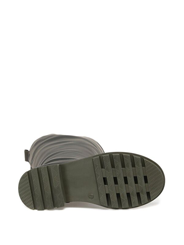 CW22063 2PR Haki Kadın Düz Çizme - Görsel 5