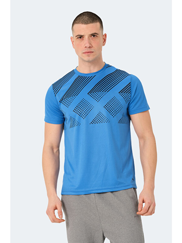 SLAZENGER Erkek Tişört Mavi