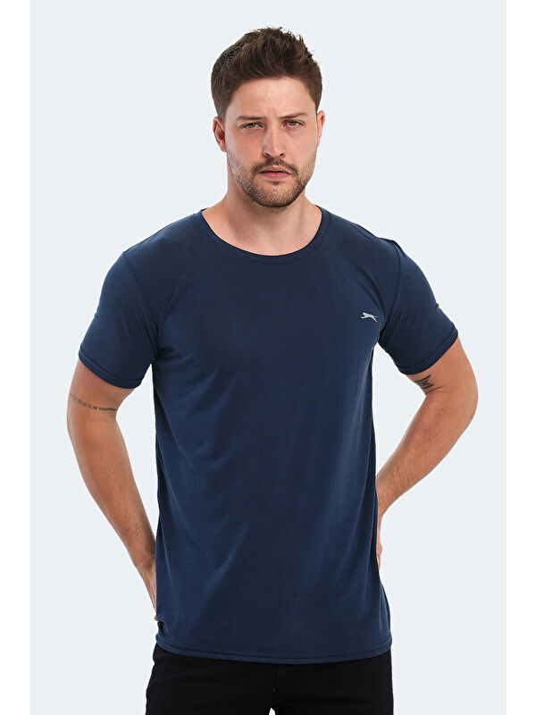 SLAZENGER Bisiklet Yaka Erkek Tişört
