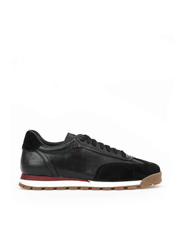 Ziya Ayakkabı Erkek Hakiki Deri Sneaker 1611026Z1020 Siyah