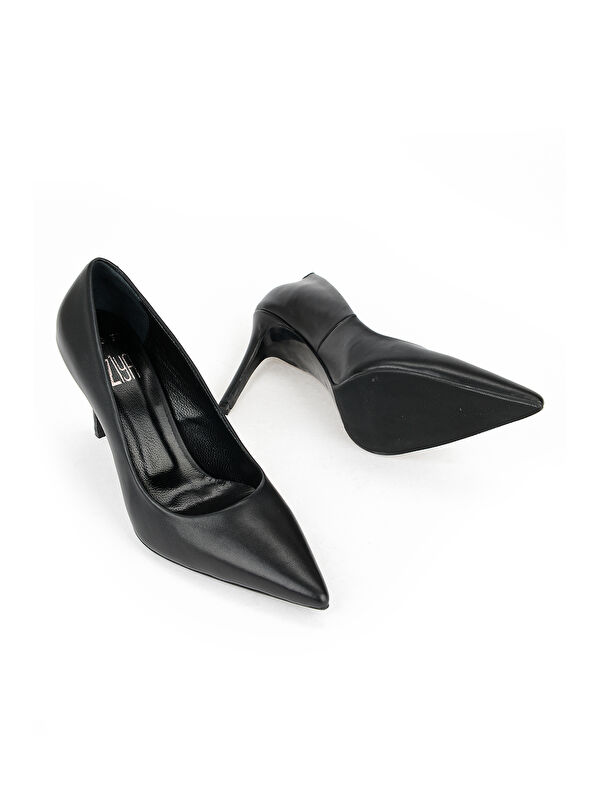 Ziya Ayakkabi Bej Ziya Ayakkabi Hakiki Kadın Deri Topuklu 1611059Z1425