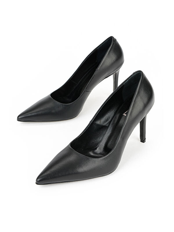 Ziya Ayakkabi Bej Ziya Ayakkabi Hakiki Kadın Deri Topuklu 1611059Z1425