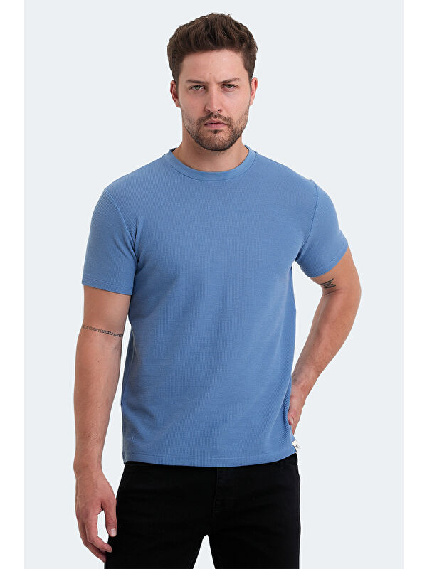 SLAZENGER veLveL Erkek Tişört Mavi