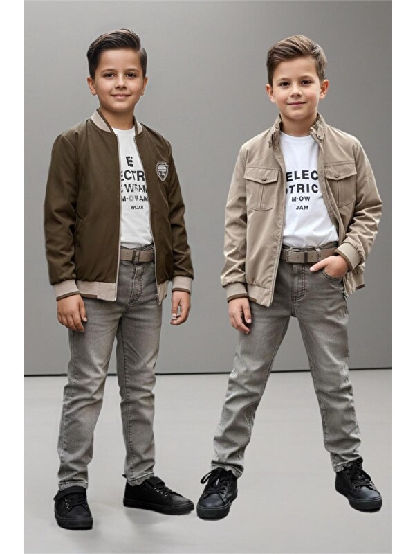 Pina Kids Erkek Çocuk Çift Taraflı Ceketli Takım