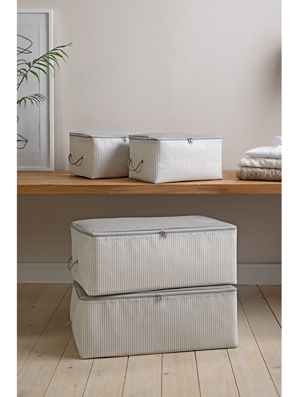Ocean Home Textile 4'lü Gri Renk Stuff & Things Hurç Set