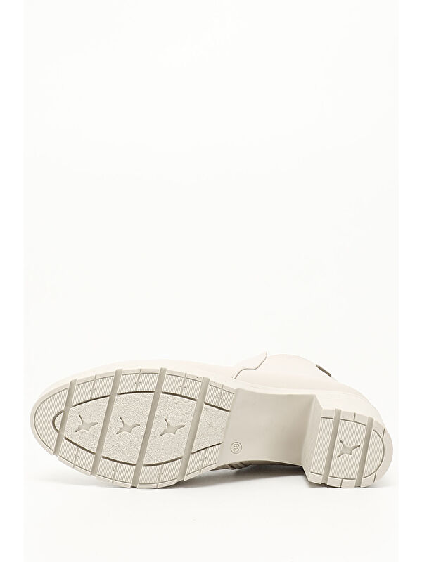 Kadın TEN Fermuarlı Kalın Topuklu Bot - Görsel 5