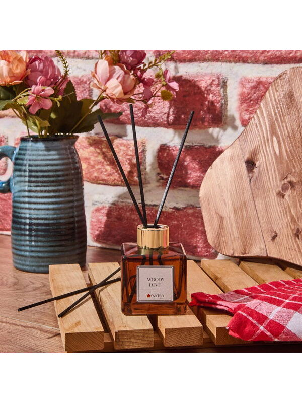 Evidea Deco Woody Love Çubuklu Oda Kokusu - Kahverengi - 100 ml