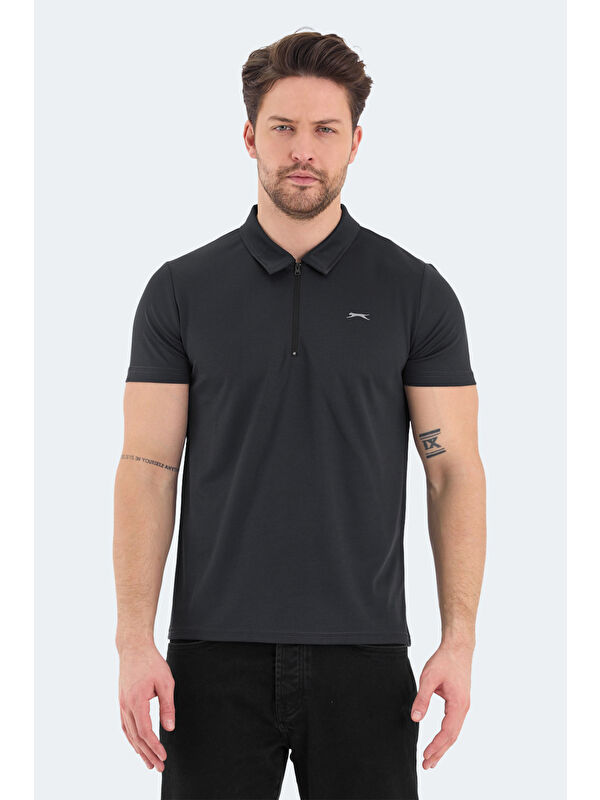 SLAZENGER ROYAL Erkek Tişört Koyu Gri