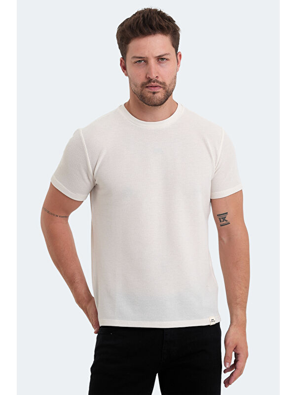 SLAZENGER veLveL Erkek Tişört Beyaz