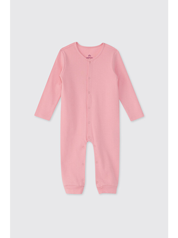 Panço Yenidoğan Fırfırlı Pembe Tulum