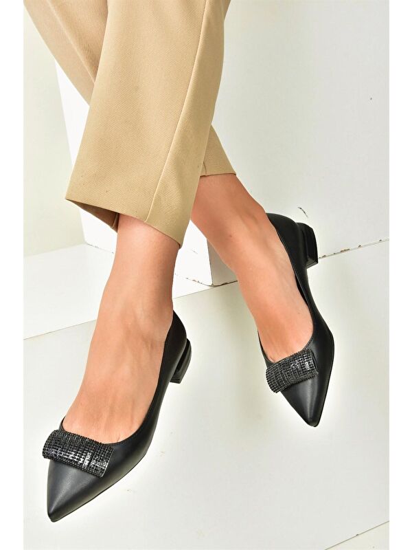 N8200215 Siyah Günlük Kadın Ayakkabı - Görsel 4