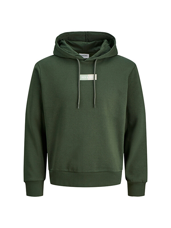 Jack & Jones Pan Erkek Yeşil Kapüşonlu Sweatshirt