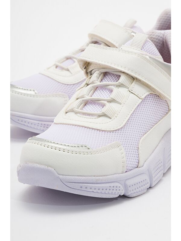 Kız Çocuk Beyaz Günlük Spor Ayakkabı - Görsel 3