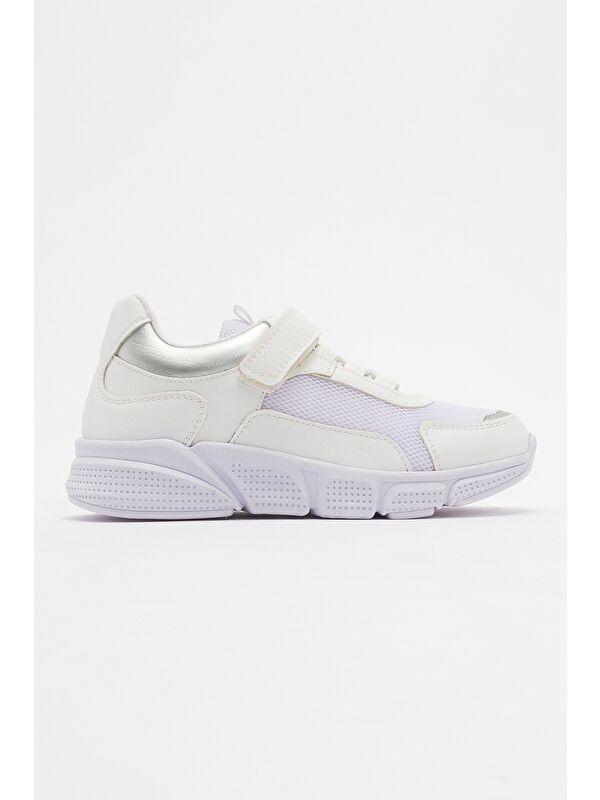 Kız Çocuk Beyaz Günlük Spor Ayakkabı - Görsel 5