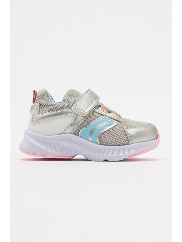 Kız Çocuk Gümüş Günlük Spor Ayakkabı - Görsel 5