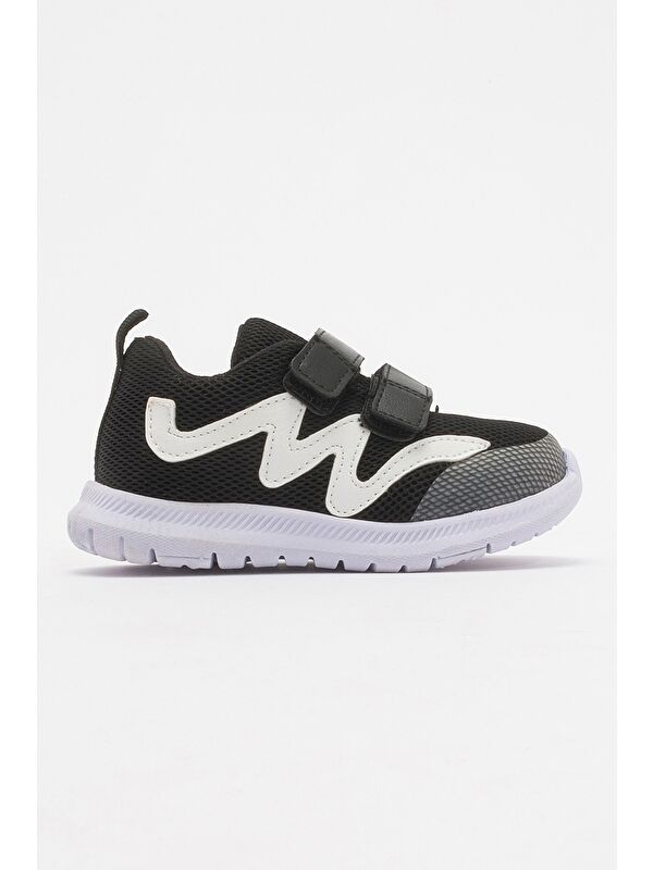 Unisex Çocuk Siyah Günlük İlk Adım Spor Ayakkabı - Görsel 5