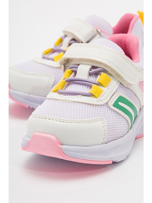 Kız Çocuk Beyaz Günlük Spor Ayakkabı - Görsel 3