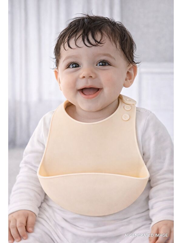 Babyjem 901 Bebek Silikon Mama Önlüğü