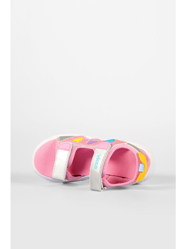 Hilda Işıklı Kız Bebek Pembe Sandalet - Görsel 8