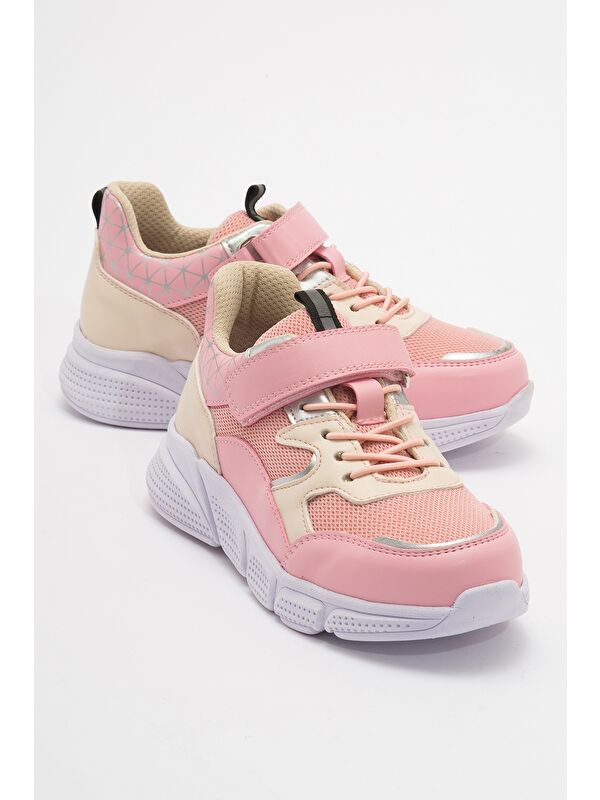 Unisex Çocuk Pudra Günlük Spor Ayakkabı - Görsel 3