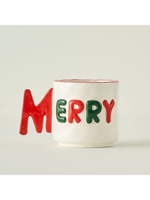 Bella Maison Merry Yılbaşı Stoneware Kupa (360 cc)