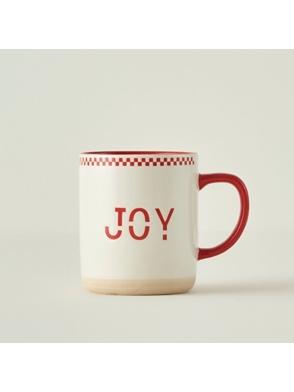 Bella Maison Joy Yılbaşı Stoneware Kupa Kırmızı (470 cc)