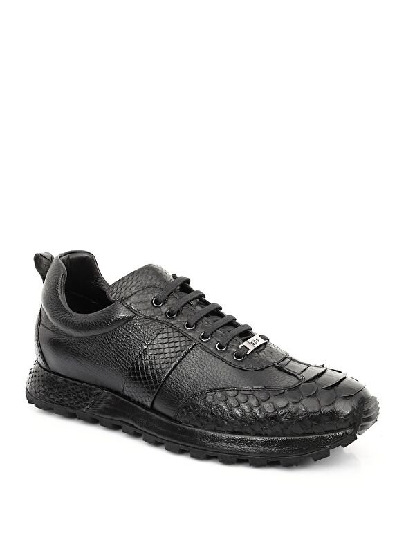 Platinum Hakiki Deri Bağcıklı Erkek Sneaker 34490 - Görsel 6