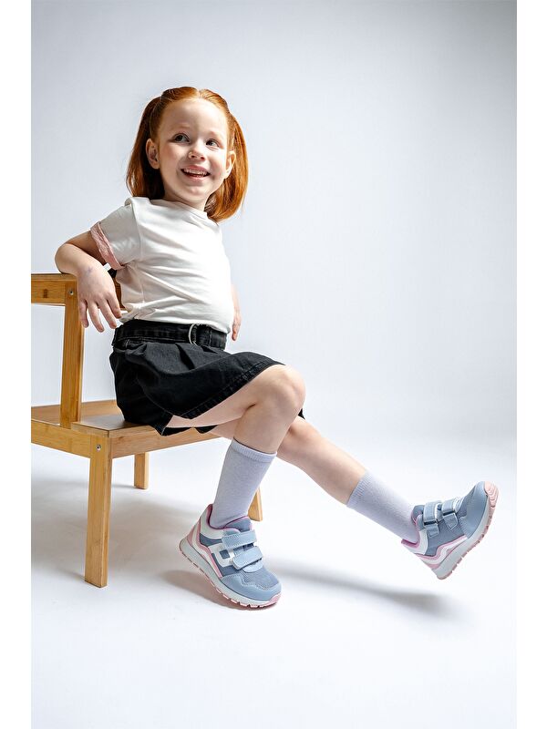 Kız Çocuk Mavi Günlük Spor Ayakkabı - Görsel 3