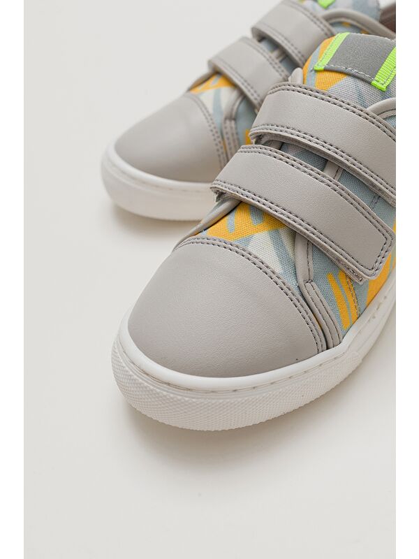 Erkek Çocuk Gri Sneaker Ayakkabı - Görsel 3