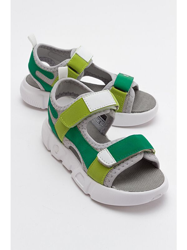 Erkek Çocuk Yeşil Anatomik Spor Sandalet - Görsel 2