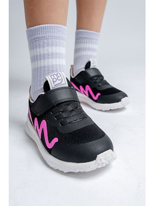 Kız Çocuk Siyah Spor Ayakkabı - Görsel 5