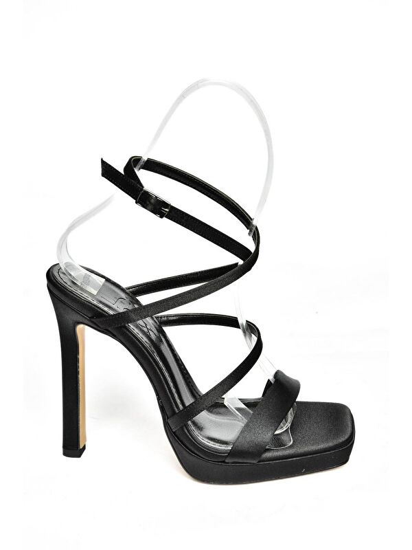 S5696150 Siyah Kadın Topuklu Ayakkabı - Görsel 2