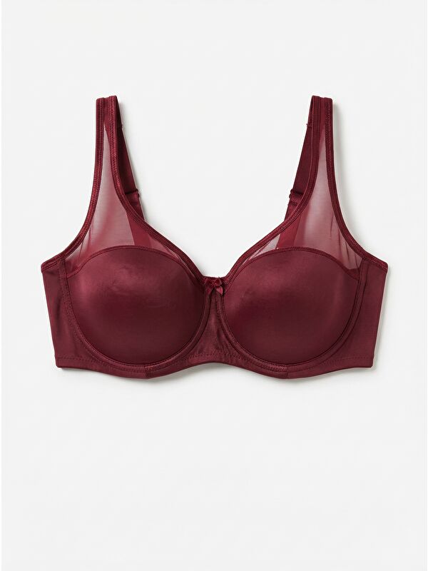 C&City C1167 Pedli Balenli Toparlayıcı Sütyen Bordo